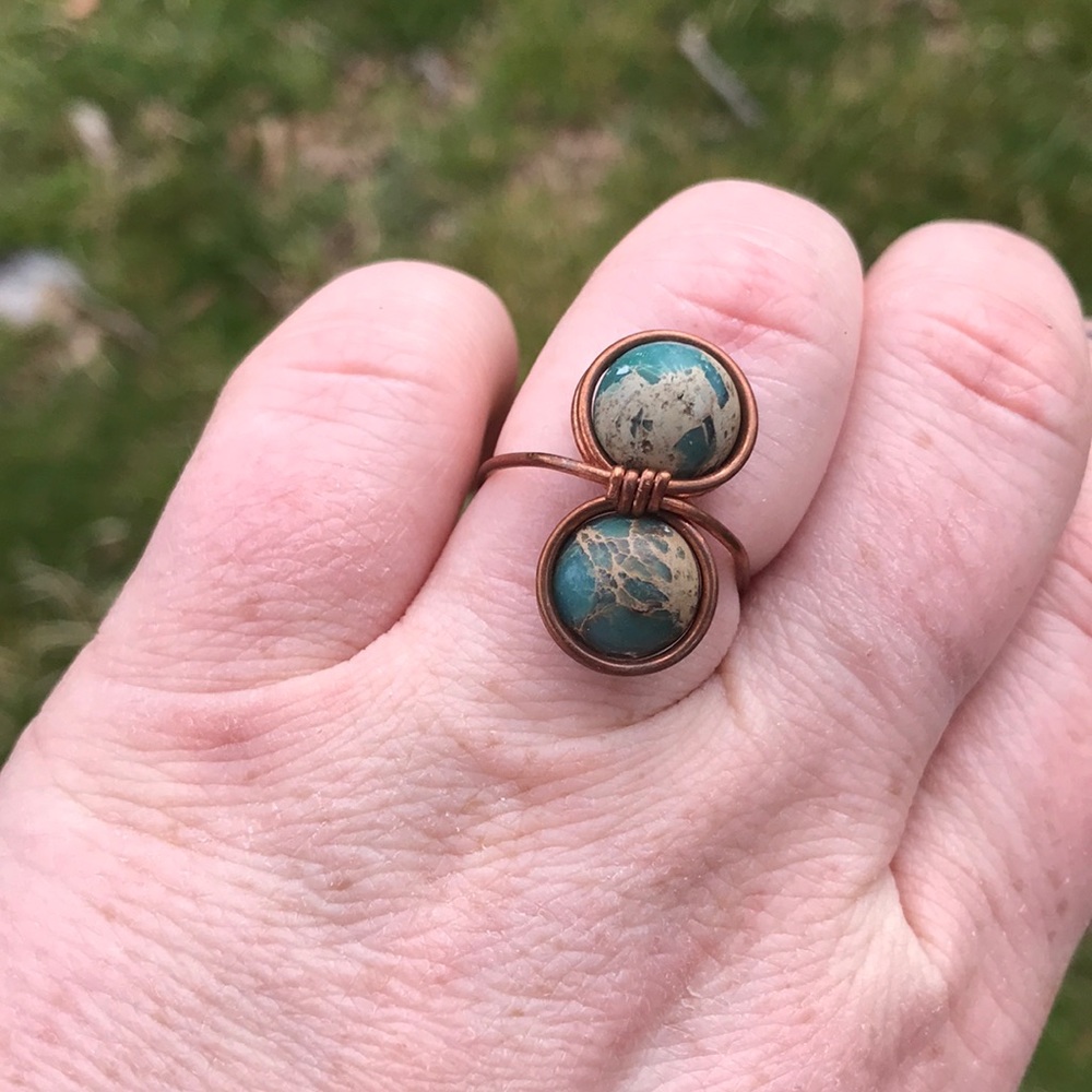 Aqua terra Jasper ring